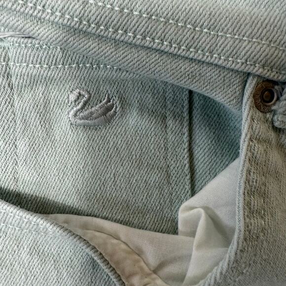 VTG Gloria Vanderbilt High Waisted Jeans SZ 10 Mint Green Straight Taper Cottage - Picture 3 of 6